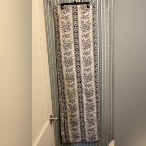 Black and White Fabric Shower Curtain